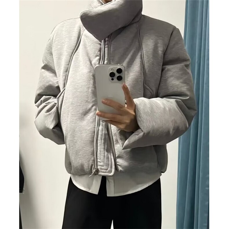秋冬加厚双面绒外套女宽松毛绒毛茸茸保暖立领拉链面包服 MXZ308图片