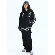 1506/QA1150/P81新款美式休闲棒球服潮牌复古飞行员夹克情侣款，男装夹克，星座1506