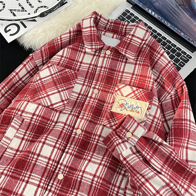 高品质秋款男毛呢夹克条纹格子字母鲜花刺绣加厚外套JK9275P55,男装夹克,星座1013-1