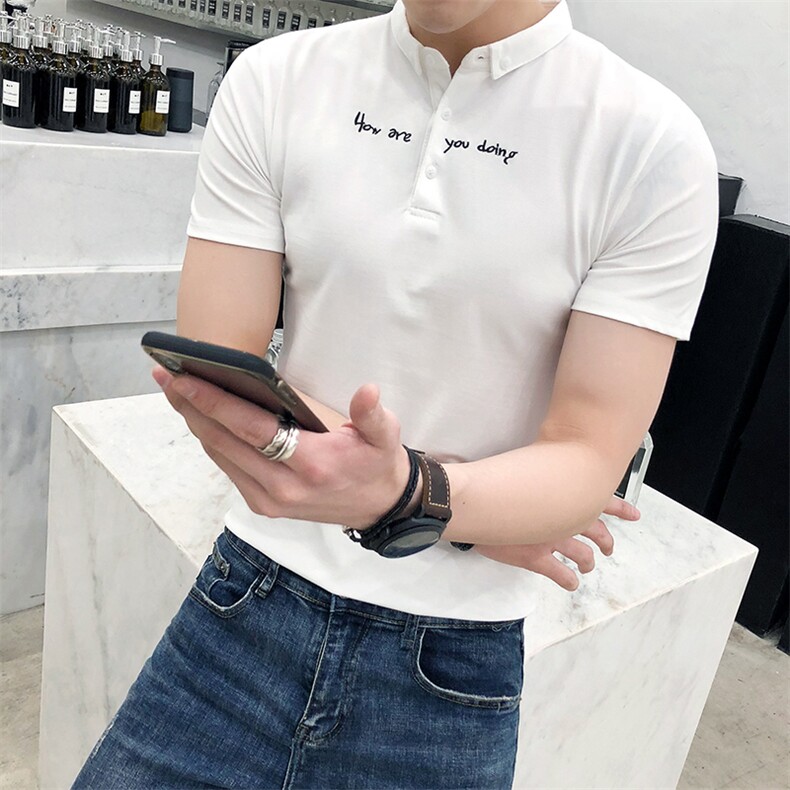 Polo衫 青春流行 春季 常规 上班 直筒 时尚 潮流 修身 显瘦 条纹图片