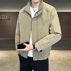 秋季新款夹克外套男春秋休闲百搭时尚立领男士夹克N818-P80，男装夹克，星座310B-3