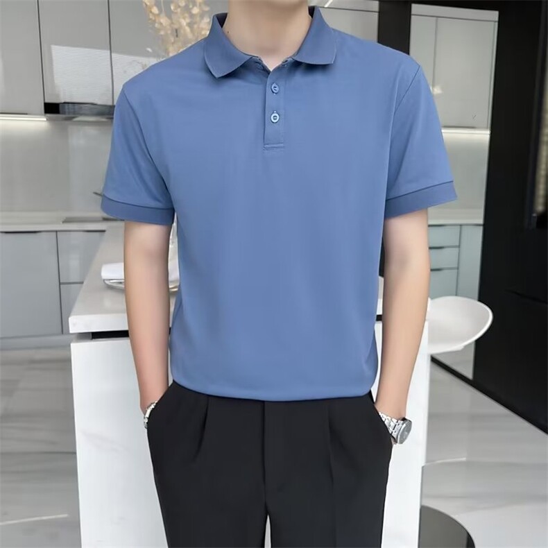 潮流短袖ins潮百搭简约纯色夏季2023POLO衫原宿日系男T601,男装T恤,星座1116A-2（原606A-1）