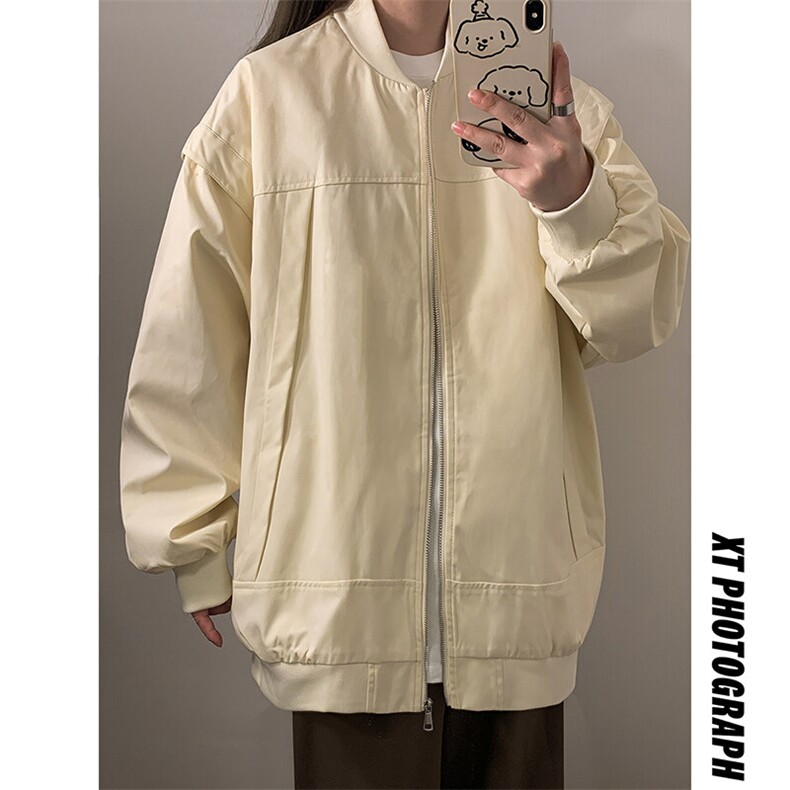 秋季夹克男美式复古高街宽松棒球服潮牌帅气百搭工装外套7857-P88,男装夹克,电商C213(原B265)