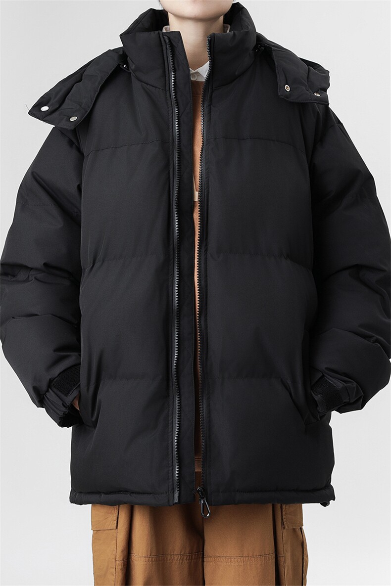 港风冬款拼色宽松保暖休闲连帽棉服外套A247-MY8875特批75控118,男装棉衣,电商A247