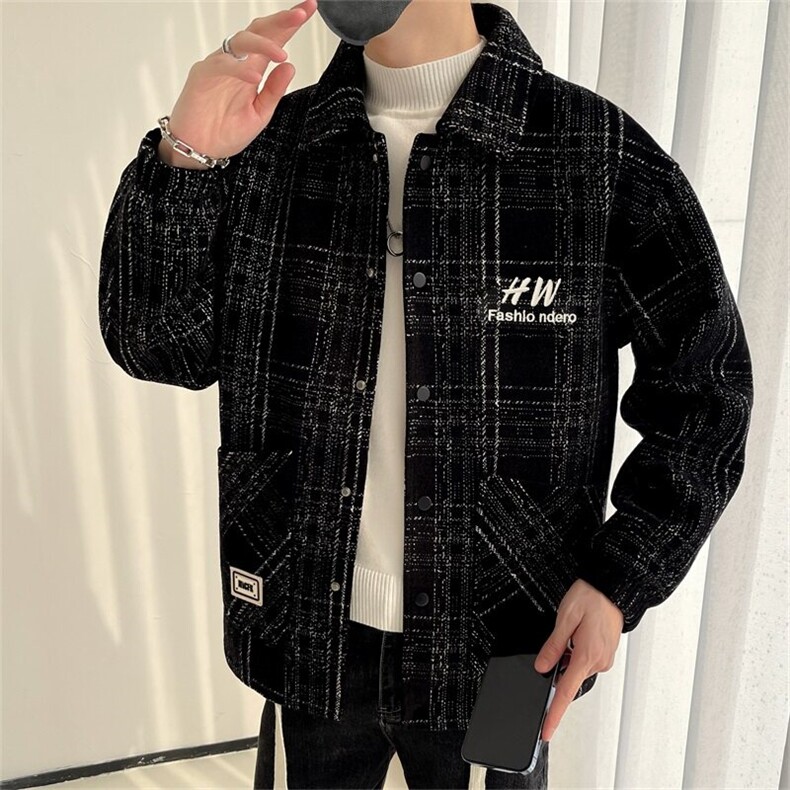 高品质新款秋冬男士夹克原创大码男装雪尼尔提花外套加棉,男装夹克,星座1206（原A206）