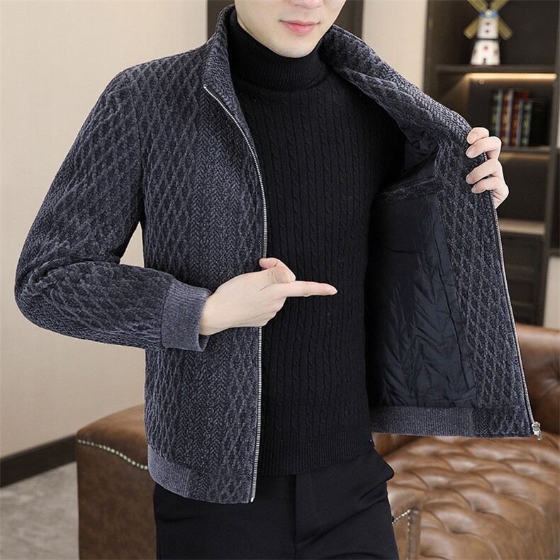 新品秋冬休闲加棉夹克百搭男装上衣23002-P145,男装夹克,星座613B