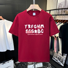 美式短袖T恤男2026新款夏日多巴胺穿搭小个子印花短款插肩袖上衣，男装T恤，星座218-8