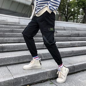 0120春夏季工装裤男潮牌多口袋宽松大码休闲裤ins超火裤图片