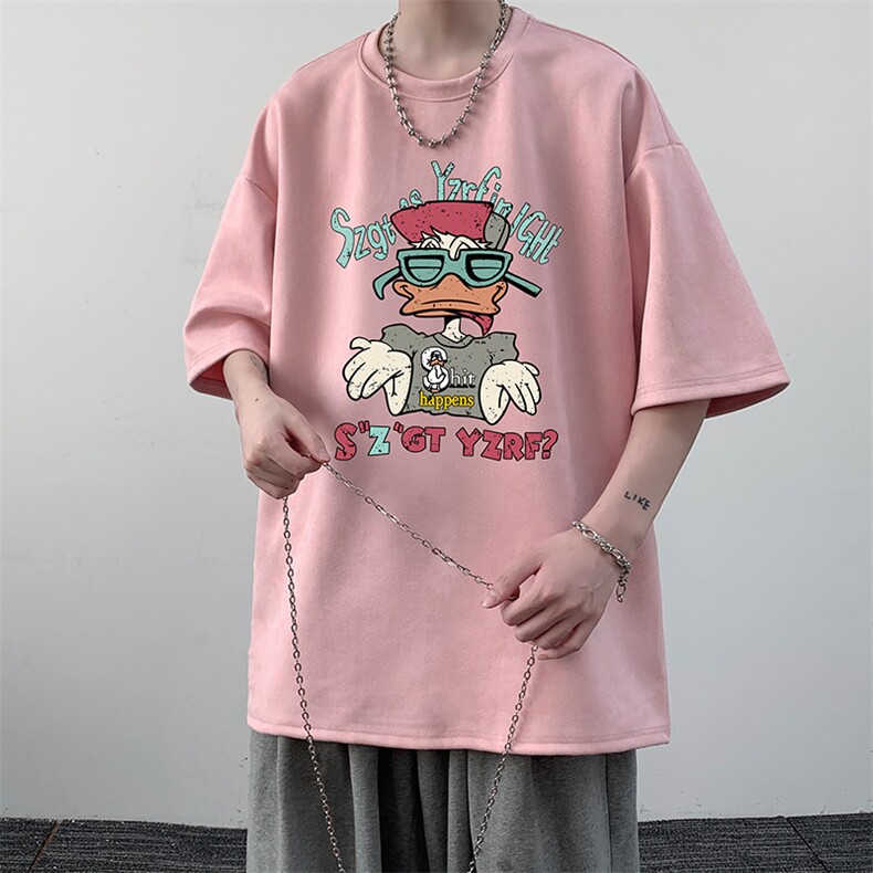 麂皮绒短袖t恤男大码半袖男大皂风JD82380-P25,男装T恤,电商A040