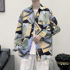 长袖衬衫男港风日系衬衫C9629P27，男装衬衫，星座1116-2
