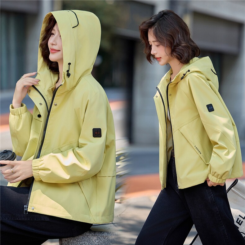 现货2025年秋季新款时尚百搭外套年轻韩版个性短外套,女装短外套,悦祺