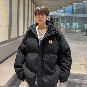 现货 抖音得物可供视频 三防加厚羽绒连帽棉衣外套面包棉服 85554图片