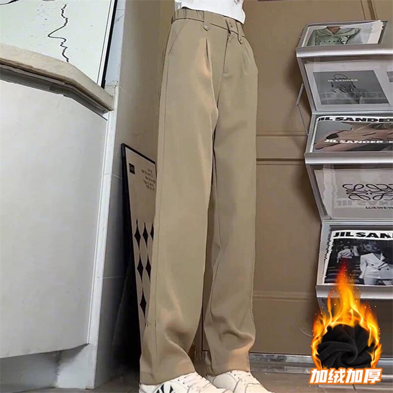 网图慎用中高腰商务直筒裤西裤休闲裤男高级感A266-JRK125-P45，男装西裤，电商A266