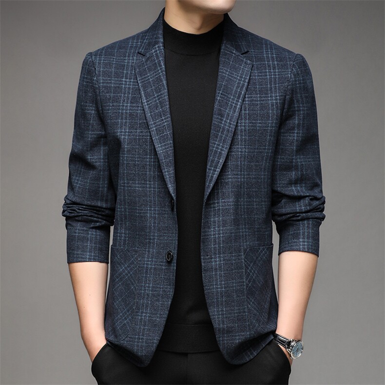 YH551男士2023秋新款长袖西服休闲外套单装西装P190,男装西服,电商B360