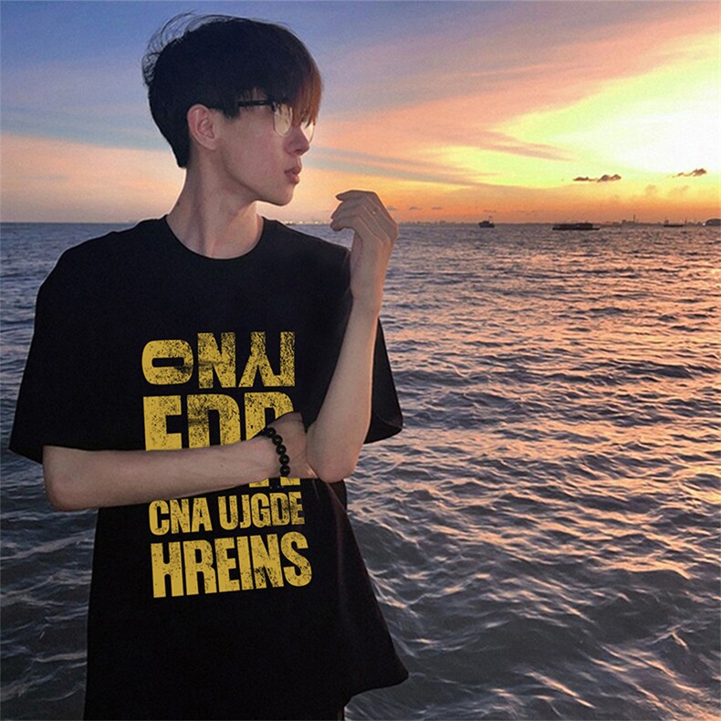可设48小时发货支持抖音得物来样二开230克重磅美式短袖t恤MT410,男装T恤,电商A486
