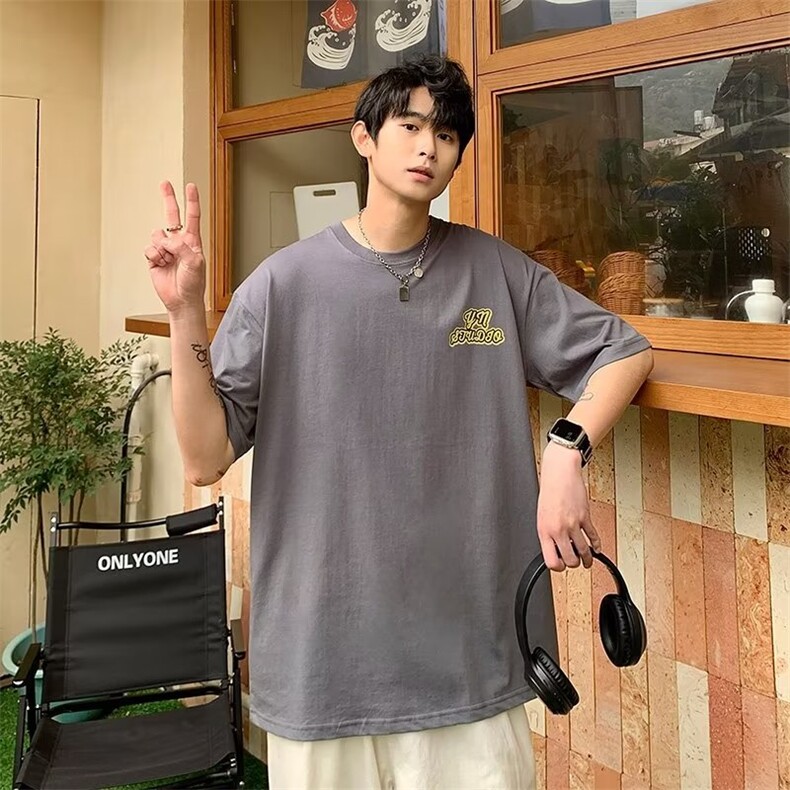 宽松型新款青春流行夏季T恤T861P28,男装T恤,星座1116-2
