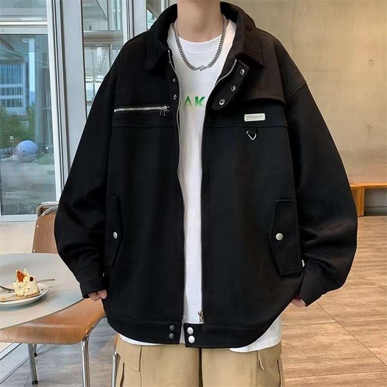 麂皮绒夹克外套XZ170P75,男装夹克,星座1116-2