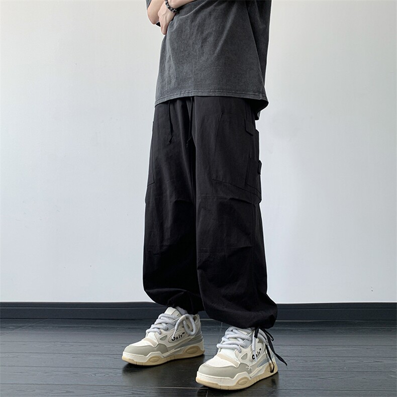 B221美式ins街头hiphop宽松工装休闲裤子LK23122-P65控88,男装休闲裤,电商B221