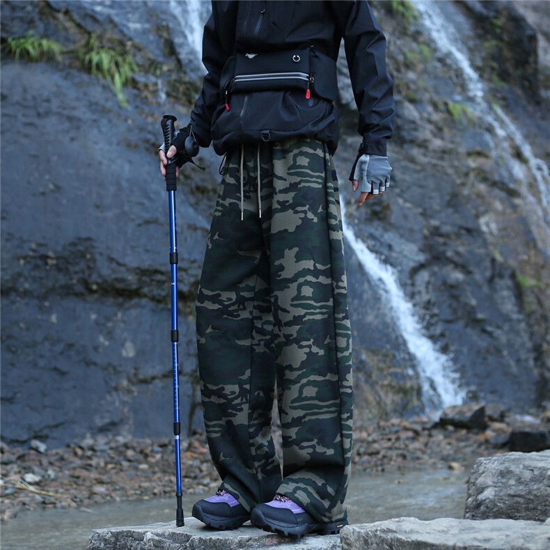 主推现货秋冬重磅水洗迷彩卫裤美式宽松休闲裤A429-YK323特批40，男装休闲裤，电商A429