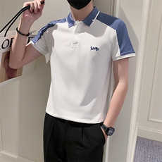 白3男士夏季小伙简约休闲POLO衫男刺绣保罗衫301A-1/PL63/P50，男装Polo衫，星座301A-1