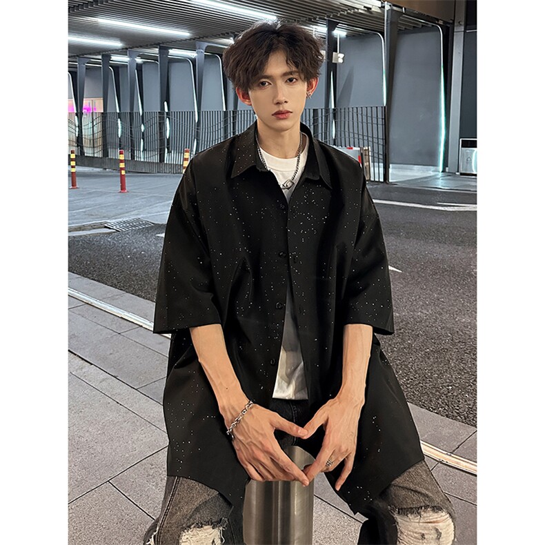 星空点点衬衫潮男A071-T17-P40,男装衬衫,电商A071