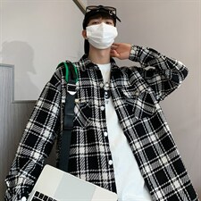 小香风翻领外套男2023秋季韩版潮流帅气港风宽松夹克W2875-P60，男装夹克，星座512-2