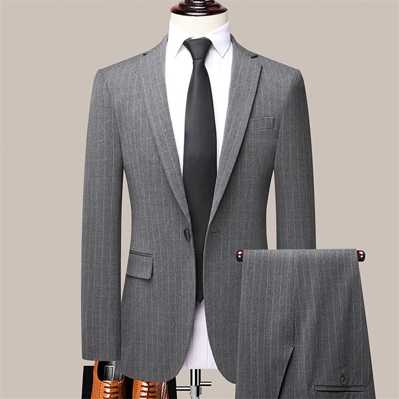 GDN8660四季款新款男士礼服西装修身商务休闲男装西服两件套装,男装西服套装,电商B360