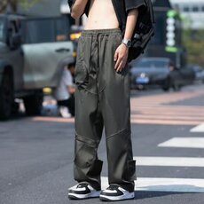 高街工装裤男款潮牌户外机能冲锋裤直筒大码休闲长裤子k03/P50，男装工装外套，星座506