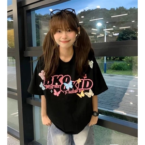 万针全刺绣工艺抖音得物高品质260克重磅纯棉双纱美式高街短袖T恤图片