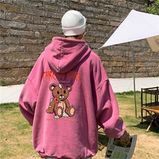 加绒新款港风宽松连帽套头卫衣X5670-常规P70控88-加绒P80控98，男装卫衣，电商A061-1