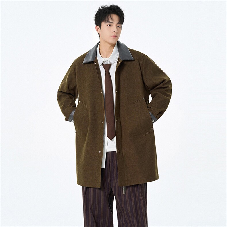 2026春季新款现货中长款夹克男风衣外套DSA157B-JK7990-特P85,男装夹克,电商A157B