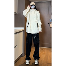 2024春季新款女模内景大码防水冲锋衣夹克M-5XHJ24166-特P70，男装夹克，电商A022