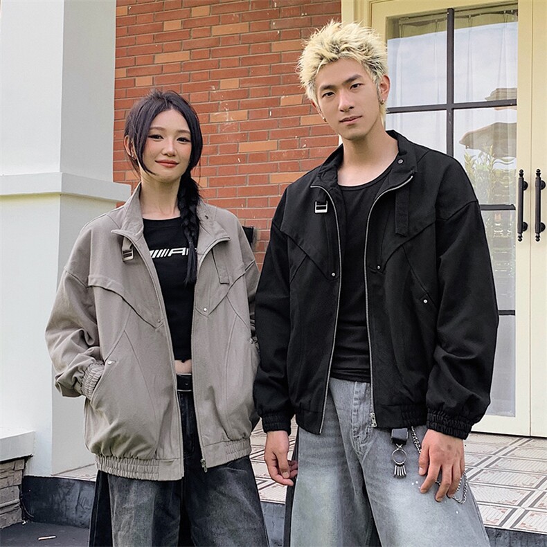 秋季短款工装夹克5Q4037-TP95168复古美式解构拼接潮牌外套男,男装夹克,电商A102
