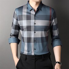 D66273钱塘2020-2中青年男士长袖时尚休闲百搭春秋季衬衫P87，男装衬衫，钱塘207-2