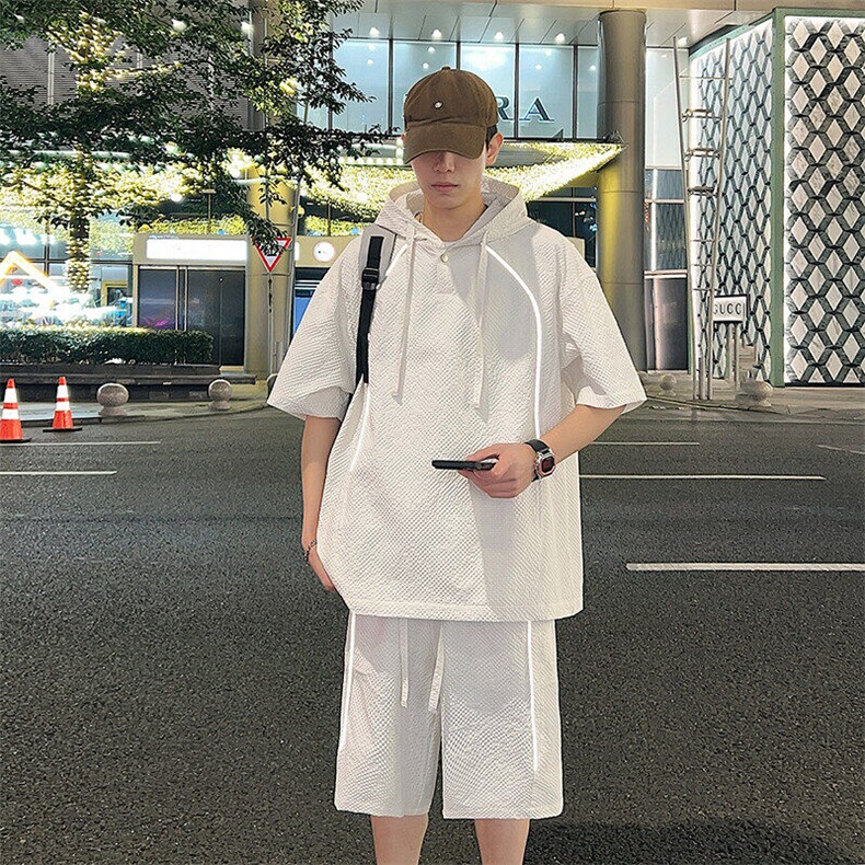 新款休闲短袖短裤套装,男装休闲套装,星座1206-1（原A206-1）
