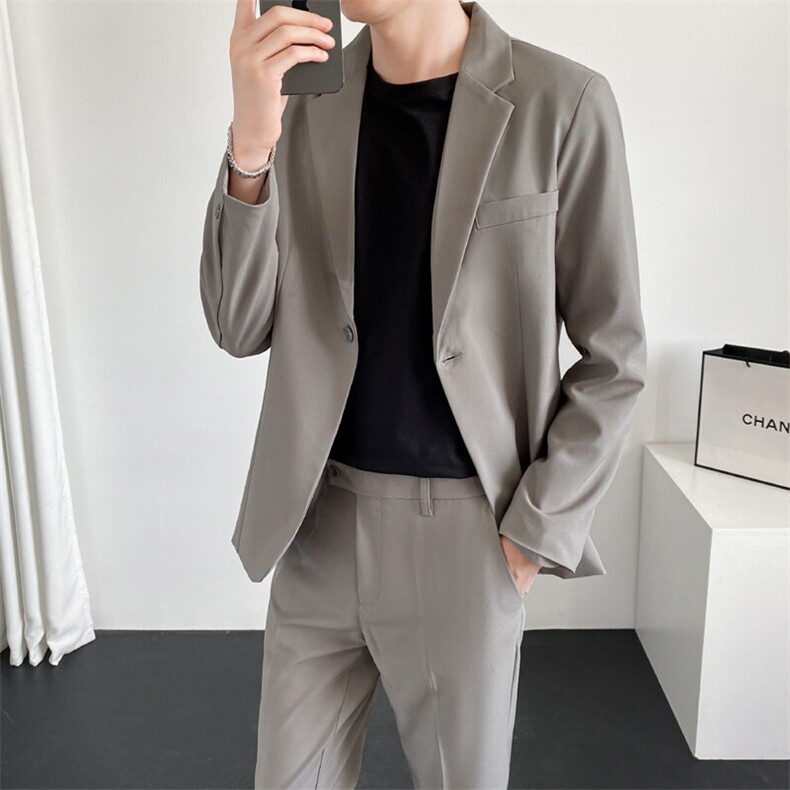 TW89-P110夏季时尚薄款青年痞帅西服西裤两件套装正装礼服,男装西服,星座507A（原星座306B-2）