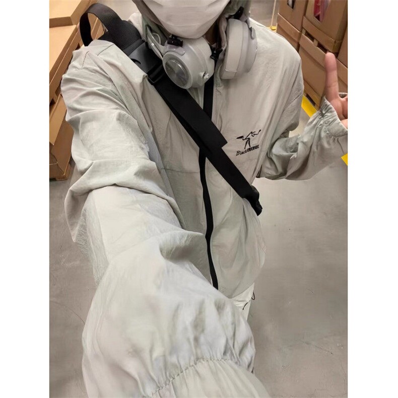 【有货】DFS01-特P32夏季纯色连帽百搭防晒服外套男刺绣防晒衣,男装防晒衣,星座603-2