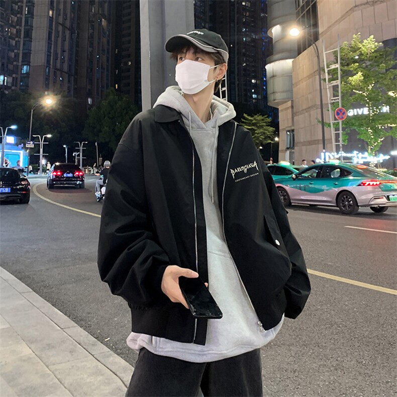特批2025港风夜景时尚宽松翻领冲锋衣夹克TPF6033P65控98,男装夹克,电商A247