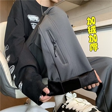 美式三防冲锋裤男秋冬百搭加绒加厚休闲裤高街机能长裤子KB4524，男装休闲裤，星座1116A-1（原606A）