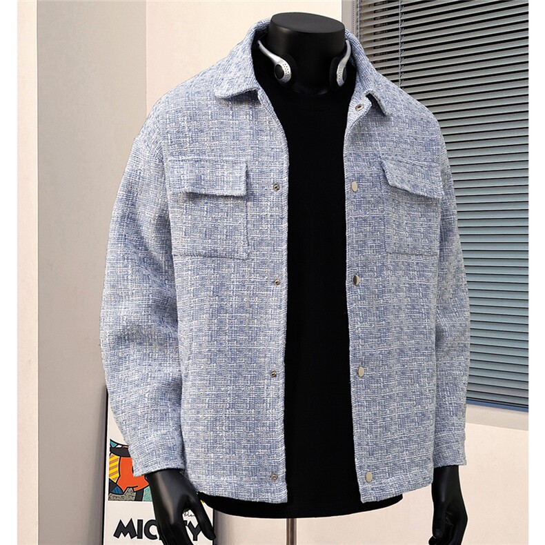 1港风小香风金属按扣大码M-5XL夹克聚酯纤维JK77080P85控128，男装夹克，星座226-2