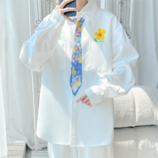 2025秋季新款旋律风车大码学院风短袖衬衫M-5XHC25360-特P35，男装衬衫，电商A022