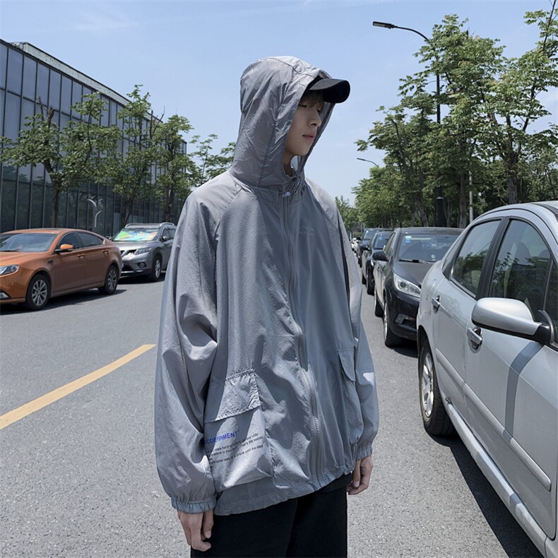 防晒衣男士夏季户外薄款工装夹克男透气大码外套防晒衫,男装夹克,电商D321A