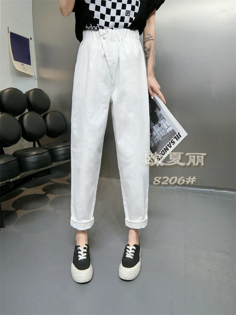 水洗休闲裤，女装休闲裤，欧夏丽
