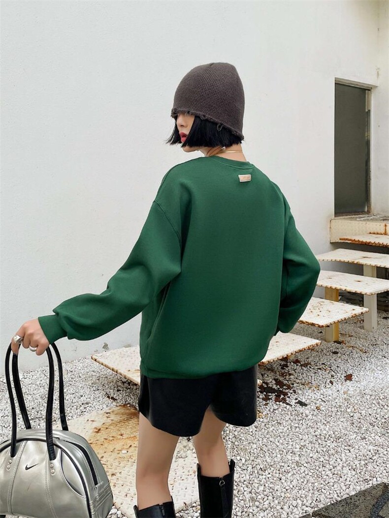 绣花卫衣，女装卫衣/绒衫，韩外