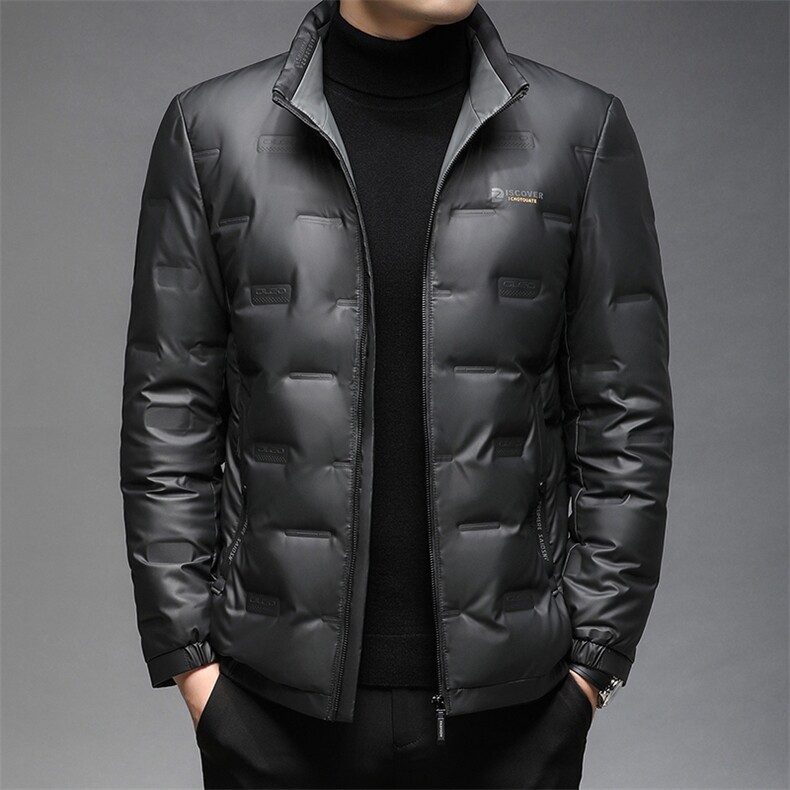 冬季新款立领羽绒服男休闲中年男外套爸爸装GSNA2154-P275图片