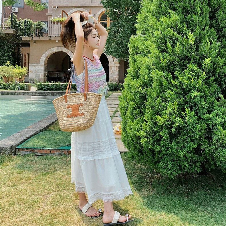 现货主推彩色钩花背心+吊带抹胸+半裙三件套9855-P135-K188,女装套装/套裙,2C129