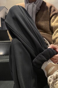 秋冬新款加绒加厚菠萝格束脚裤M~5XL XZ604-KP99-P65控78图片
