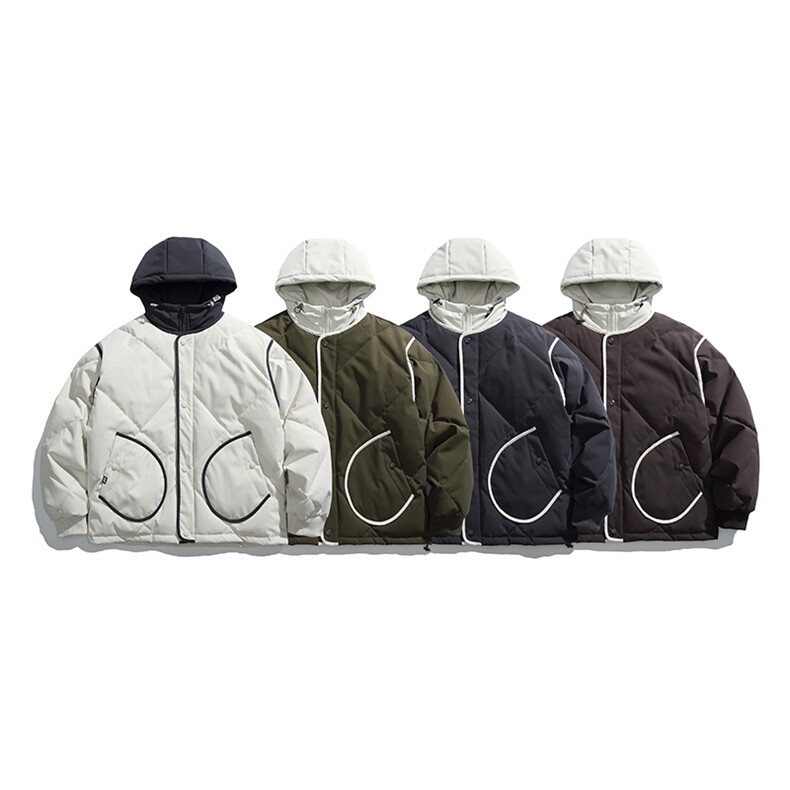2025冬季新款男日系潮牌连帽白鸭绒羽绒服加厚外套棉衣YR66-F295，男装棉衣，电商A101（原外27）