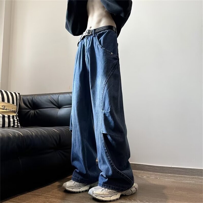 2024美式牛仔裤男款春季长裤潮V147P55,男装牛仔裤,星座1116-2