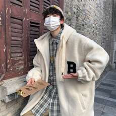 2024冬季羊羔毛加厚情侣棉衣男外套227-2*MY701*P98控128，男装棉衣，星座227-2